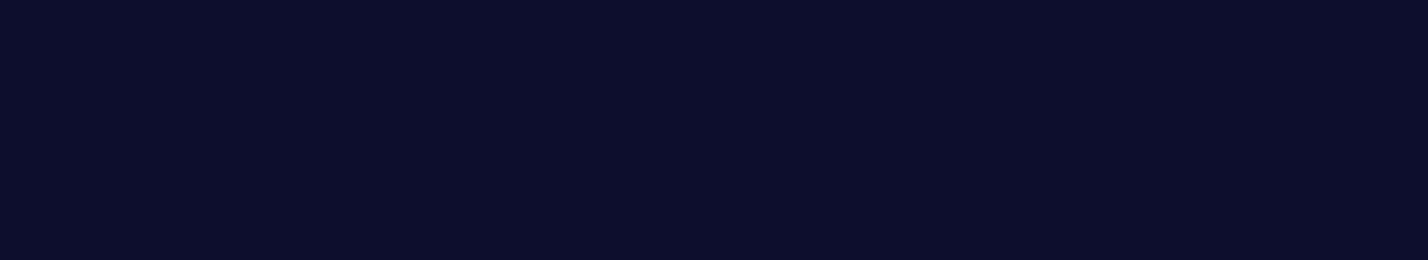 white video game style writing on a blue background